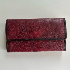Relic red and brown full-size wallet